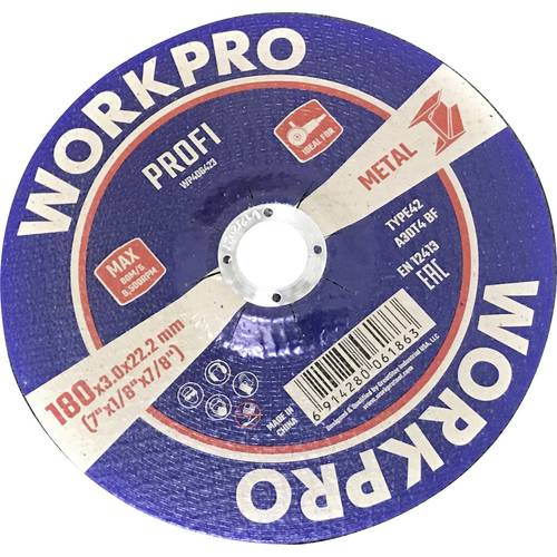 Thumbnail - WorkPro WP406423 Trennscheibe 180 mm 10 St. Metall