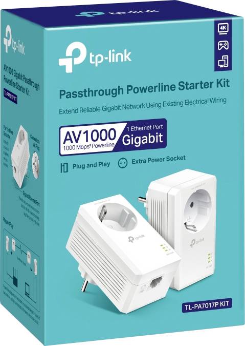 TP-LINK TL-PA7017P KIT Powerline Starter Kit TL-PA7017PKIT 1 GBit/s-1