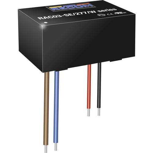 RECOM RAC03-12SE/277/W AC/DC-Printnetzteil 12 V 3 W