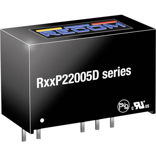 Thumbnail - RECOM R15P22005D DC/DC-Wandler, Print 200 mA 2 W Anzahl Ausgänge: 2 x Inhalt 1 St.