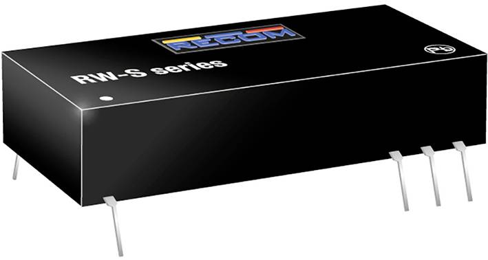 RECOM RW-2405S DC/DC-converter, print 600 mA 3 W Aantal uitgangen: 1 x Inhoud 1 stuk(s) afbeelding