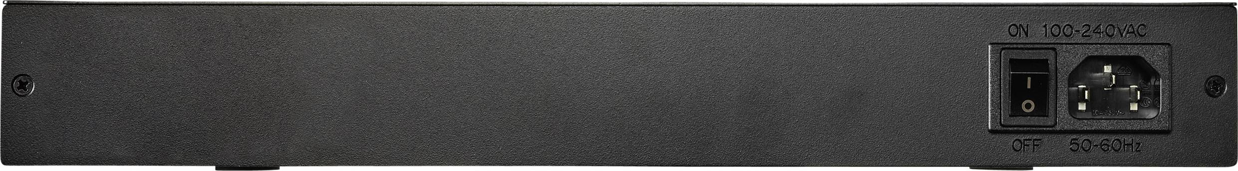 Rückseite eines elektronischen Geräts mit Stromanschluss und ON/OFF-Schalter, geeignet für 240V, 50/60Hz.