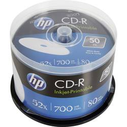 Image of HP CRE00017WIP CD-R Rohling 700 MB 50 St. Spindel Bedruckbar