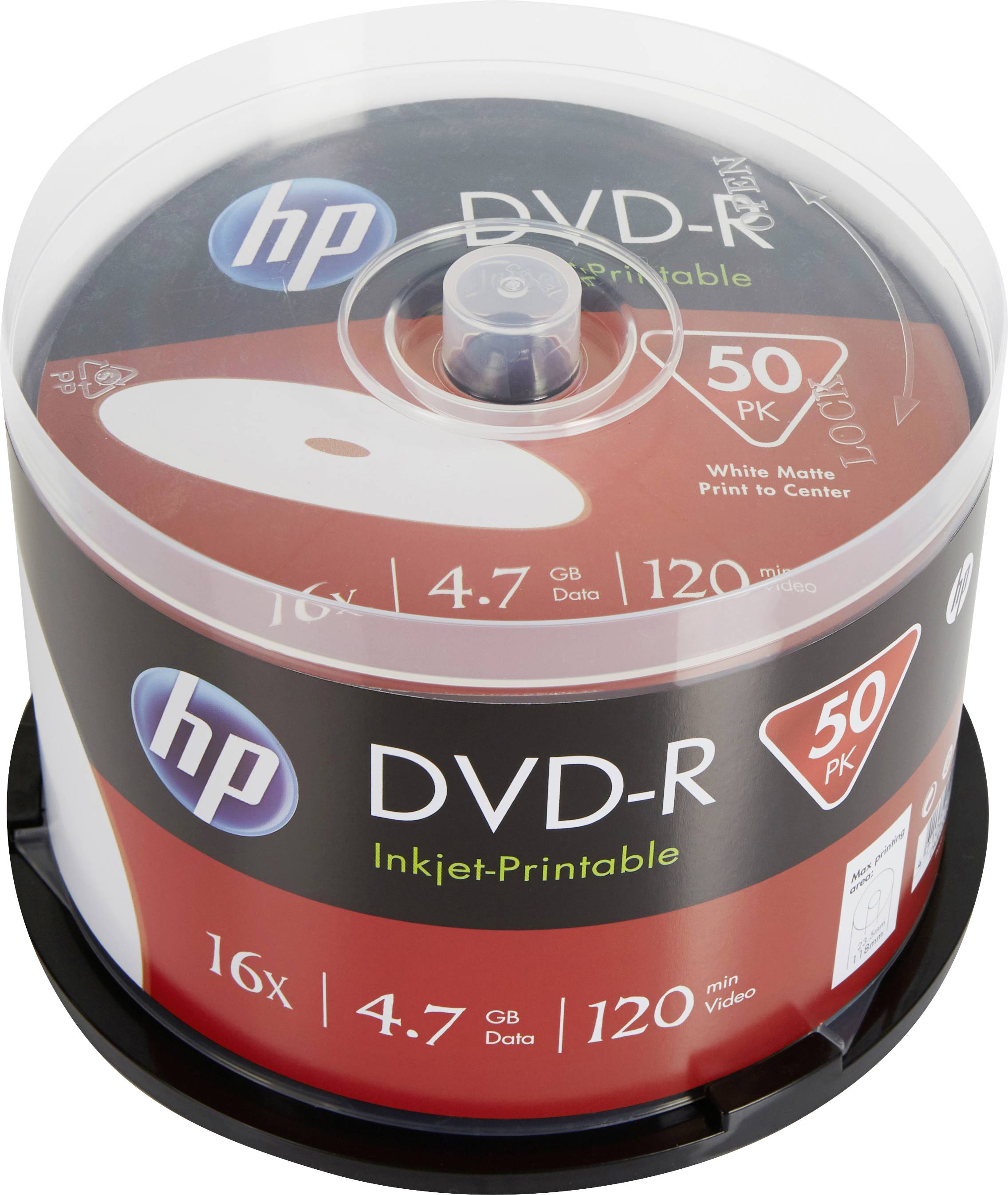 DVD-R 16x CB 4,7GB HP Pr 50St