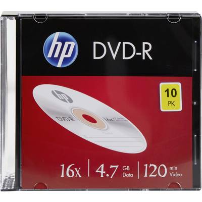 HP DME00085 DVD-R Rohling 4.7 GB 10 St. Slimcase 