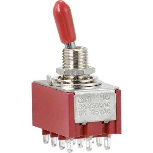 TRU COMPONENTS TC-9354012 Wippschalter 250 V/AC 3 A 4 x Ein/Ein rastend 1 St.