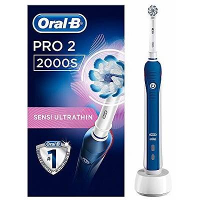 Oral-B PRO 2 2000s 2000SBlue Elektrische Zahnbürste Rotierend/Oszilierend Weiß, Blau