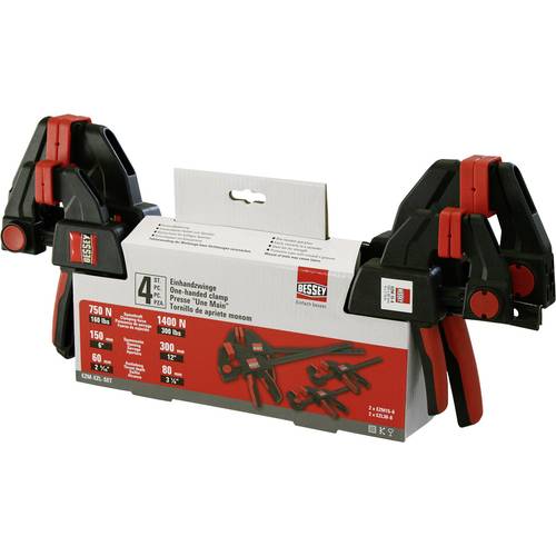 Einhandzwingen-Set Bessey EZM-EZL-Set Spann-Weite (max.):300 mm Ausladungs-Maße:80 mm