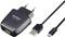 Netzteil mit USB-Anschluss und abnehmbarem USB-auf-Micro-USB-Kabel. Geeignet zum Laden von Geräten mit Micro-USB-Anschluss.