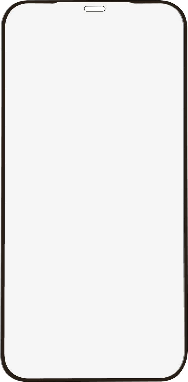 Leeres Smartphone-Display mit schwarzem Rahmen.