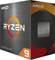 'AMD Ryzen 9 5000 Series Prozessor' Verpackung mit markantem orange-schwarzem Design und AMD-Logo.