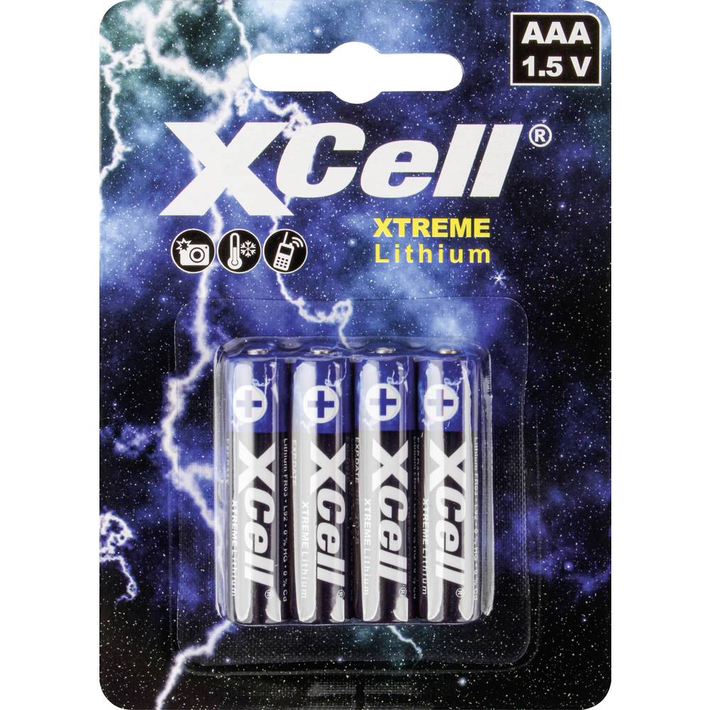 AAA batterij (potlood) XCell XTREME FR03-L92 Lithium 1.5 V 4 stuk(s)