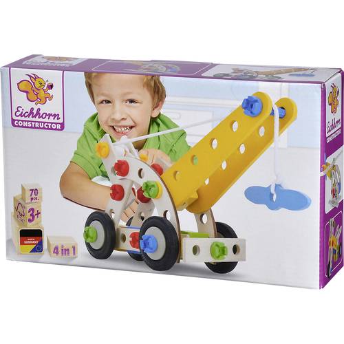 Thumbnail - Eichhorn Constructor Bauteilset Constructor Anzahl Teile: 65 Anzahl Modelle: 4 Altersklasse: ab 3 Jahre