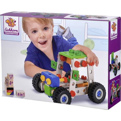 Eichhorn Constructor Bauteilset Constructor Anzahl Teile: 100 Anzahl Modelle: 4 Altersklasse: ab 4 Jahre