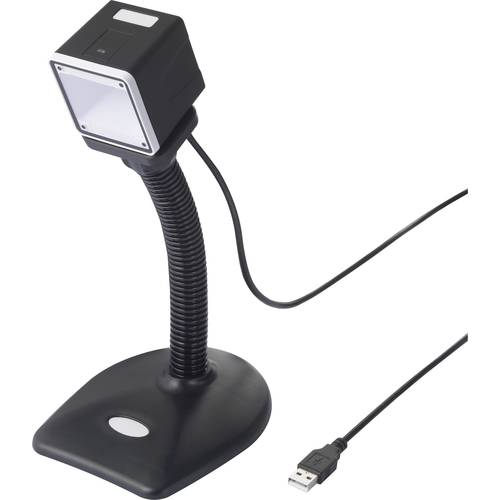 Renkforce RF-SBS-500 2D Barcode-Scanner Kabelgebunden 1D, 2D Imager Schwarz Desktop-Scanner (Stationär) USB-A