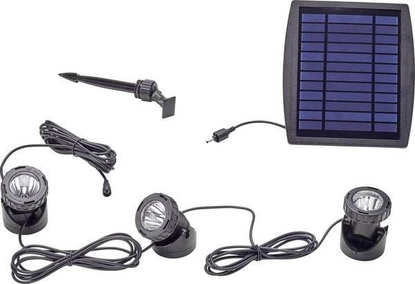 Pontec 77939 Teichbeleuchtung 3er Set  LED 0.5 W Schwarz