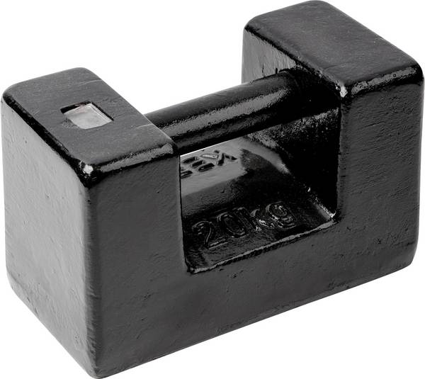 Kern 346-78 Einzelgewicht, OIML-Klasse M1, 20 kg, Block Eco, Gusseisen lackiert