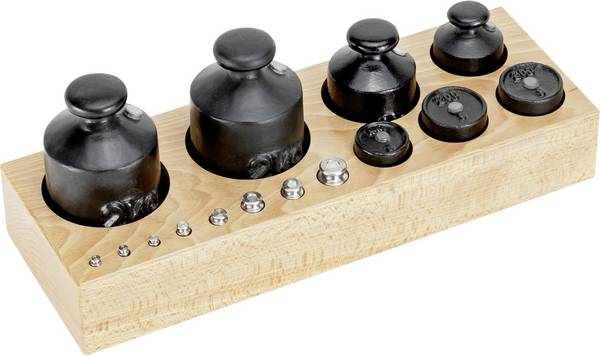Kern 362-970-300 Holz-Etui für Gewichtssätze (Knopf/Kompakt, 1 g - 2 kg)