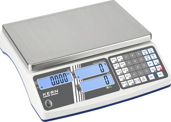 Kern KERN Zählwaage CIB 10K-3 Wägebereich (max.) 15 kg Ablesbarkeit 1 g akkubetrieben, über Steckernetzteil Grau-Weiß (RAL 9002)