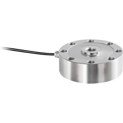 Runder Sensor aus Metall mit Kabelanschluss, geeignet für präzise Druckmessungen.