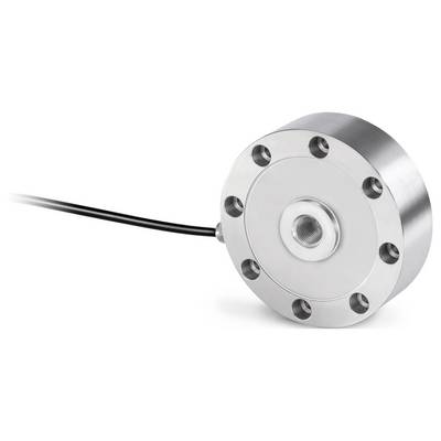 Runder, metallener Sensor mit Kabelanschluss, geeignet für präzise Druckmessungen in industriellen Anwendungen.