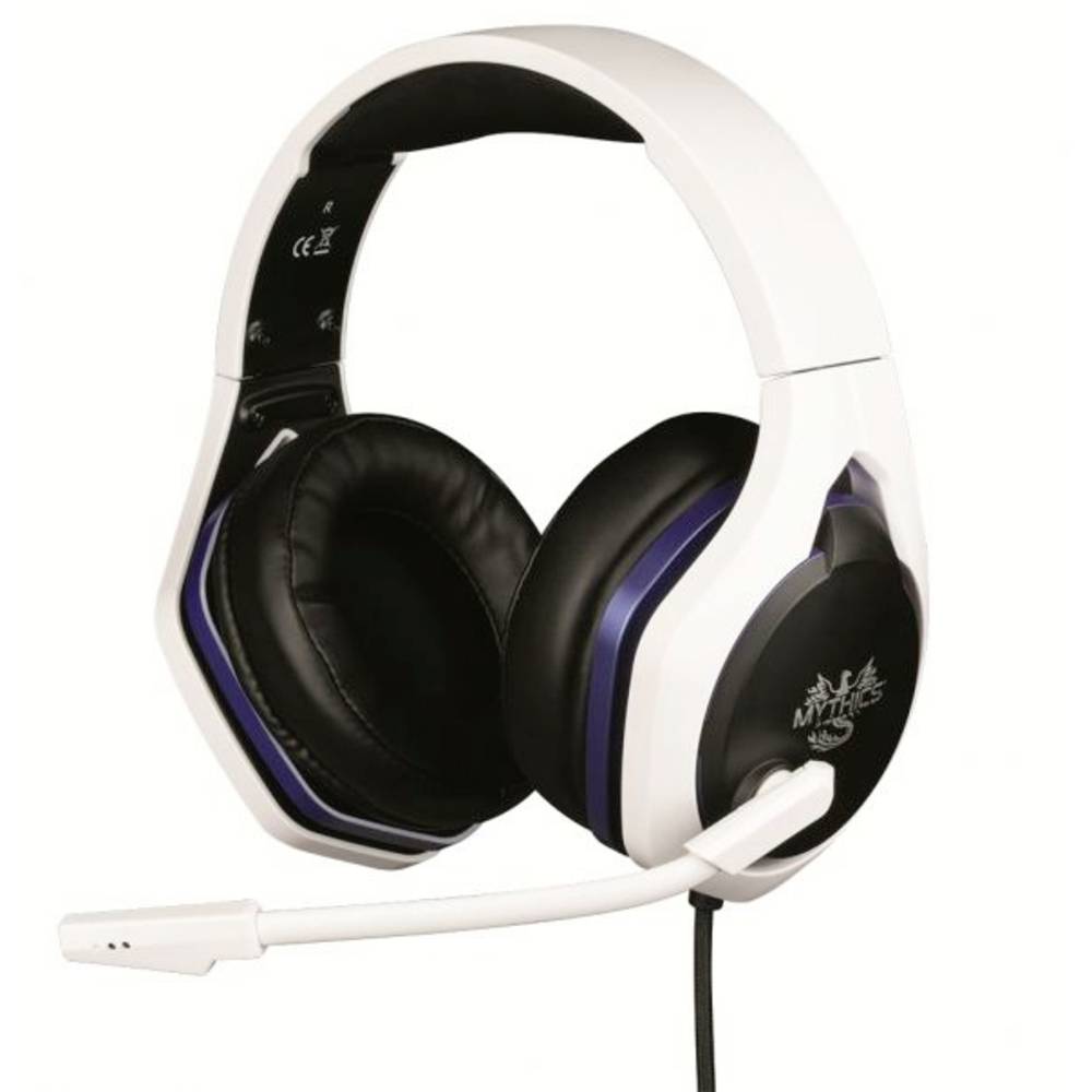Konix HYPERION HEADSET PS5 On Ear headset Gamen Kabel Stereo Zwart/wit Volumeregeling