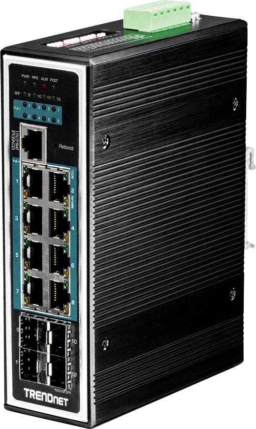 TRENDNET TI-PG1284i Industrial Ethernet Switch 10 / 100 / 1000 MBit/s