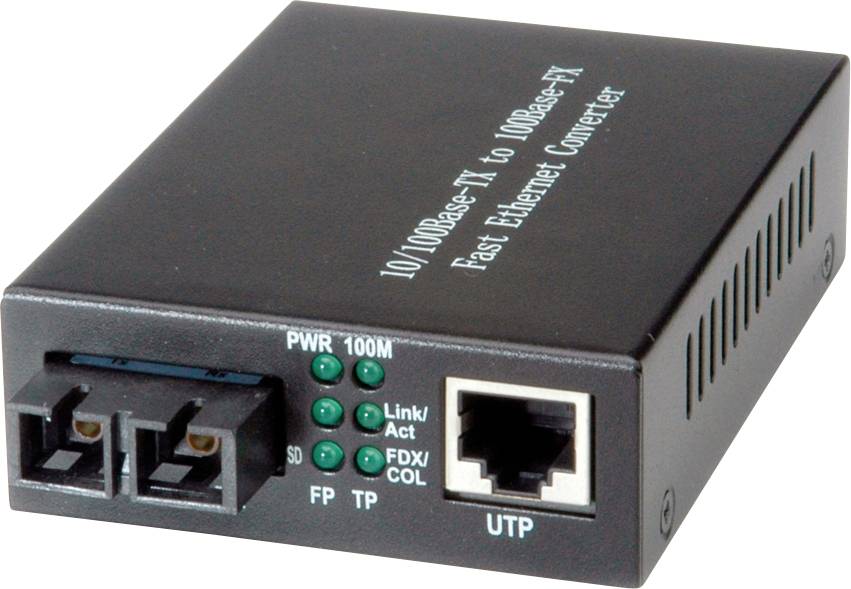 VALUE Fast Ethernet Converter, RJ45 - SC afbeelding