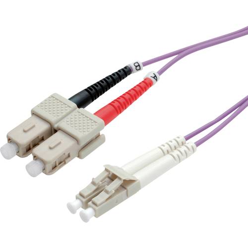 Thumbnail - ROLINE LWL-Kabel 50/125µm OM4, LC/SC, violett, 10 m
