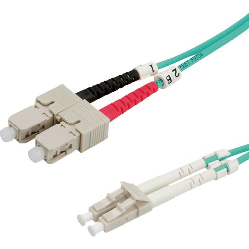 Thumbnail - ROLINE LWL-Kabel 50/125µm OM3, LC/SC, türkis, 1 m