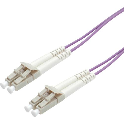 Thumbnail - ROLINE LWL-Kabel 50/125µm OM4, LC/LC, Low-Loss-Stecker, violett, 0,5 m
