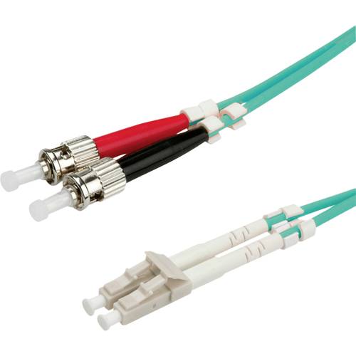 Thumbnail - VALUE LWL-Kabel 50/125µm OM3, LC/ST, türkis, 10 m