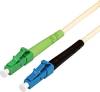 VALUE Glasfaserkabel 9/125µm, LC UPC / LC APC Stecker, simplex, elfenbeinfarben,