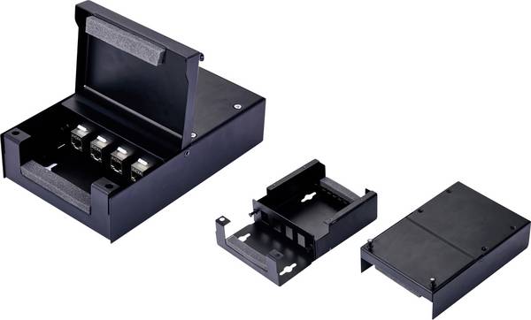 VALUE Wandgehäuse für 4x Keystones, schwarz