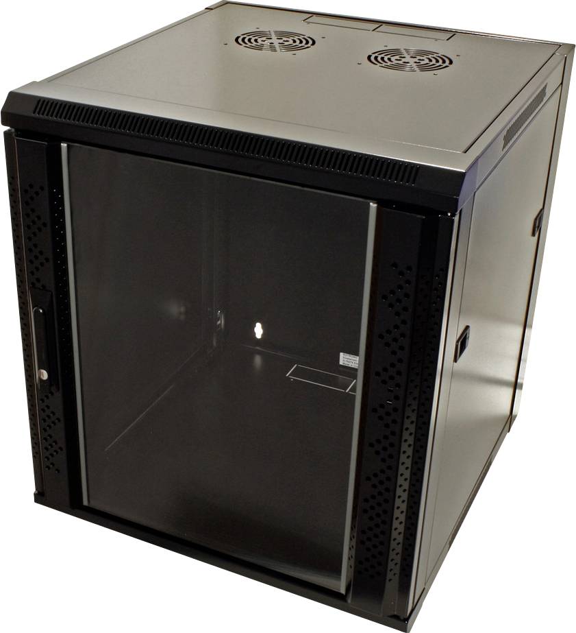 VALUE Wandgehäuse 12 HE (HxBxT) 634x570x600mm, Bausatz, schwarz