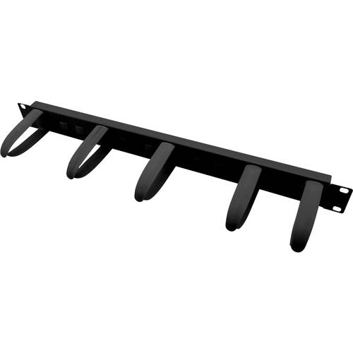 VALUE 19-Frontplatte 1HE mit 5 Kabelösen, schwarz