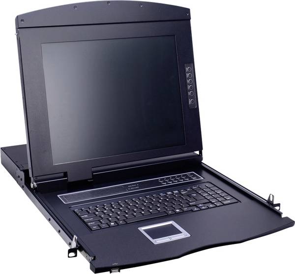 VALUE 19-Zoll-KVM-Konsole, 43 cm (17") TFT (16:9), VGA, USB, CH-Layout