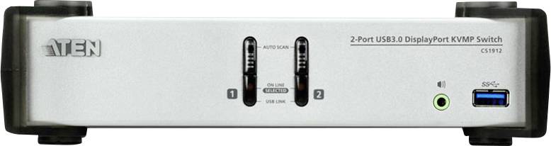 ATEN CS1912 KVM-Umschalter DisplayPort® Tastatur 3840 x 2160 Pixel