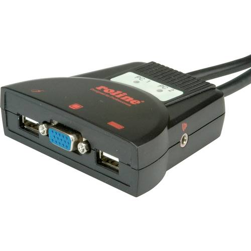 Thumbnail - ROLINE KVM-Switch Star 2 PCs, VGA, USB, Audio