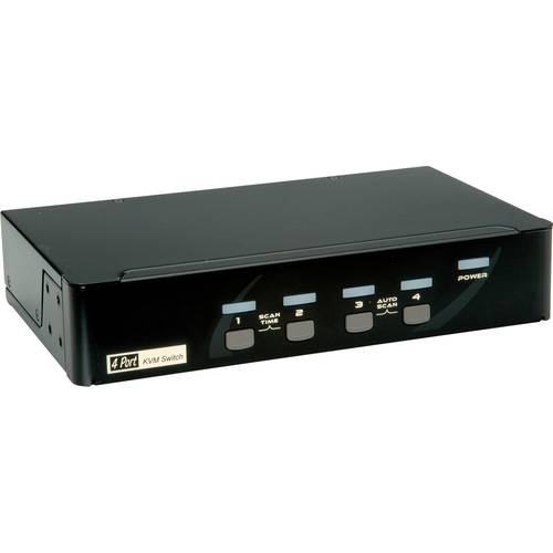 ROLINE DisplayPort USB 2.0 KVM Switch, 1 User - 4 PC
