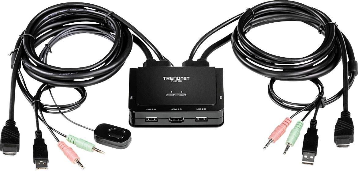 TrendNet TK-216i KVM-Umschalter HDMI 3840 x 2160 Pixel