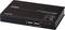 Schwarzer HDMI KVM über IP-Extender mit Anschlüssen für USB, LAN, und Power. Markenname und Modell auf der Oberseite des Geräts.