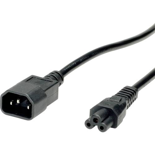 Thumbnail - VALUE Netzkabel IEC320/C14 Stecker - C5 Buchse, schwarz, 1,8 m