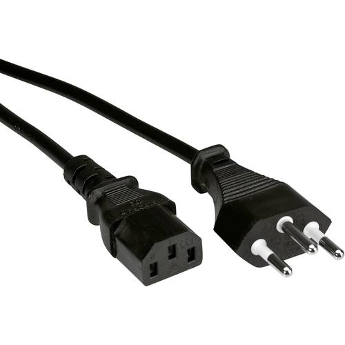 Thumbnail - VALUE Netzkabel T12 auf C13, schwarz, 1,8 m