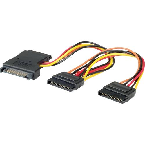 ROLINE Y-Adapterkabel S-ATA / 3x SATA, 0,3 m