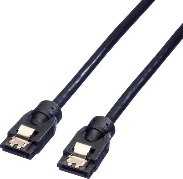 ROLINE Internes SATA 6.0 Gbit/s HDD-Kabel mit Schnappverschluss, 0,5 m