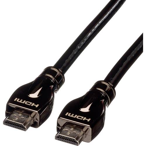 Thumbnail - ROLINE 4K HDMI Ultra HD Kabel mit Ethernet, ST/ST, schwarz, 15 m
