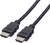Zwei schwarze HDMI-Kabel mit Steckern an beiden Enden, geeignet zur Verbindung von Video- und Audiogeräten.