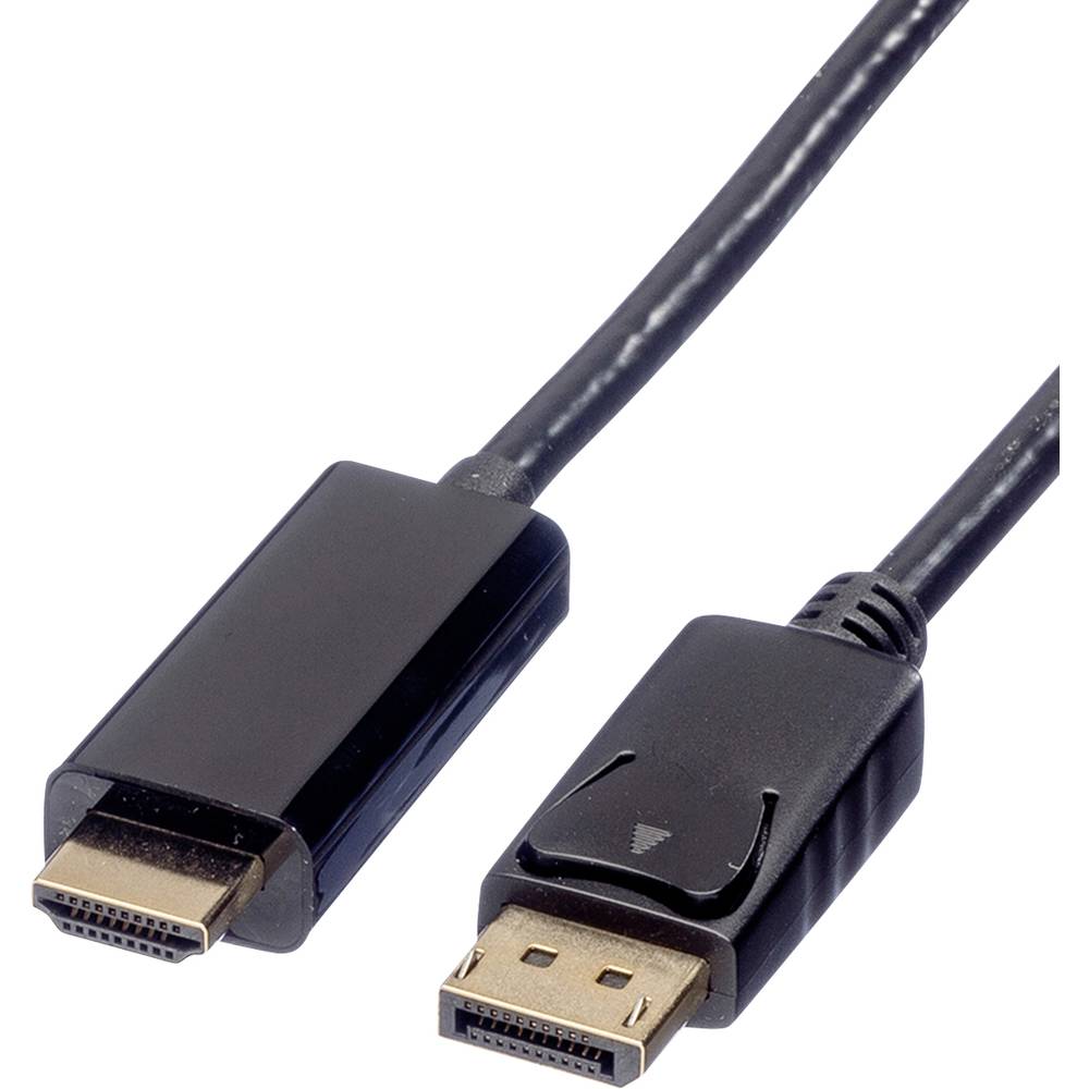 Roline DisplayPort Aansluitkabel 3.00 m 11.04.5787 Afgeschermd Zwart [1x DisplayPort stekker 1x HDMI