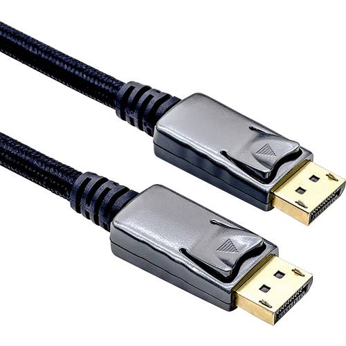 Thumbnail - ROLINE DisplayPort Kabel, DP-DP, v1.2, ST - ST, schwarz-metallic, 2 m